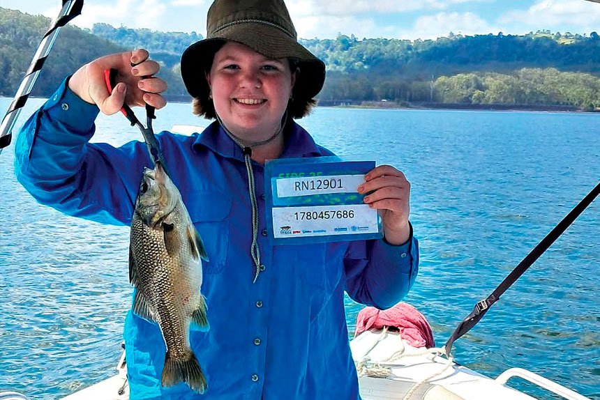 Amy Richards was among the 460 anglers who cast their lines across Queensland during the September school holidays for the SIPS 25 fishing competition.