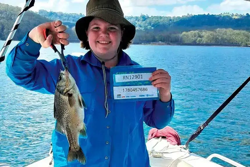 Amy Richards was among the 460 anglers who cast their lines across Queensland during the September school holidays for the SIPS 25 fishing competition.