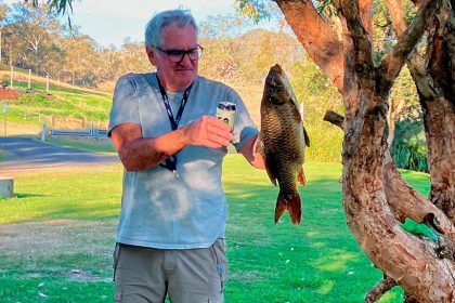 Clearing the waterways of carp – Tommy McEwan.