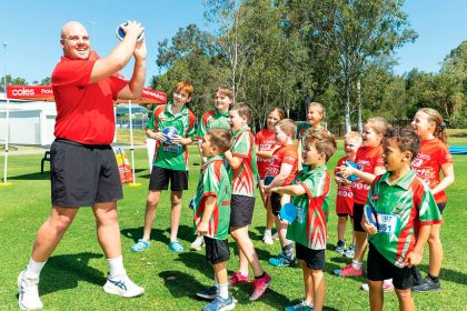 LOOK AND LEARN: Matt Denny shows how it’s done.