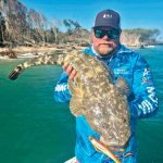 Fisherman Nick Whyte with a flathead. He will compete in a flathead fishing competition at Southport on November 22