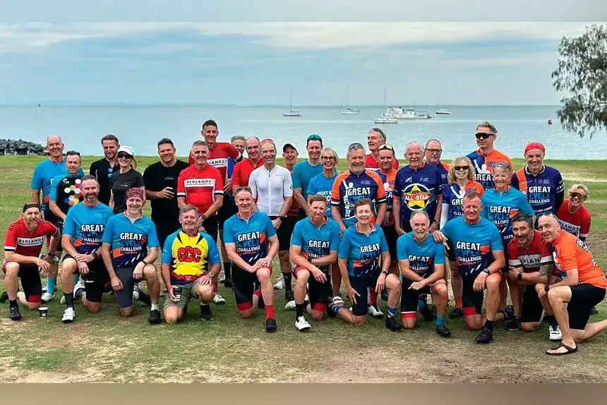 TEAM EFFORT: The 2025 team consisted of 50 riders, aged between 23 and 80.