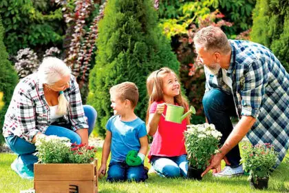 Encourage your grandchildren to get their hands dirty.