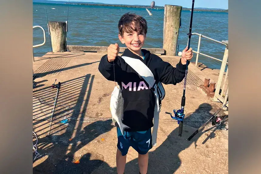 TIME TO GO: Marc Bizilis-Hughes is proud of his catch and release policy.