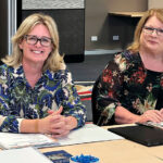 WAIT OVER: Mayor Jos Mitchell with fellow Redlands Coast 2032 Legacy Working Group member Anne Livingstone.