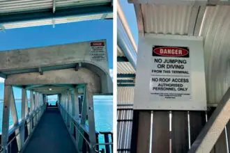 COSTLY SOLUTION: For two pieces of steel, some locals are wondering if the price tag came with a side of gold-plated bolts.