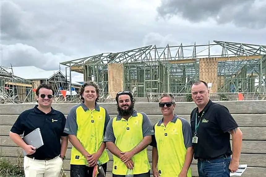 Darius Nicol is getting invaluable hands-on experience at building sites.