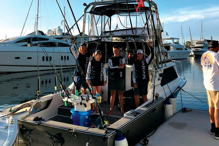 FAMILY AFFAIR: The Thomsen family often competes in tournaments run by game fishing clubs across South East Queensland.