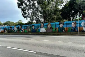 ONGOING DEBATE: The wall sits on State-controlled land, limiting the ability of Redland City Council to intervene directly.