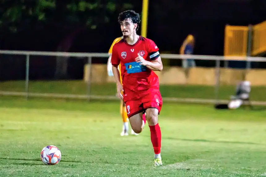 Redlands’ Josh Tufino is always looking to launch the Red Devils on another attack. Photo Ray Gardner