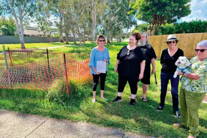 HEALTH CONCERNS: Residents living beside Cleveland’s troubled Wynyard St parkland say a long-running drainage disaster is now affecting their health.