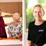 ABOVE: Getting support early can make it easier for older people to stay confident and independent in their own homes. ABOVE RIGHT: Netta Woodbridge, Home Care Services Manager at Adventist Retirement Plus.