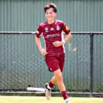 ON THE ATTACK: Mitchell Smith will play in the Emerging Socceroos National titles as part of the Under 16 Queensland team this month.