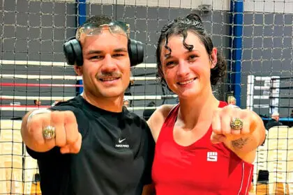 PUNCHING ON: Kipa “Tha Ripa” Keremete and Zahara “The Mad Cinderella” Lane.