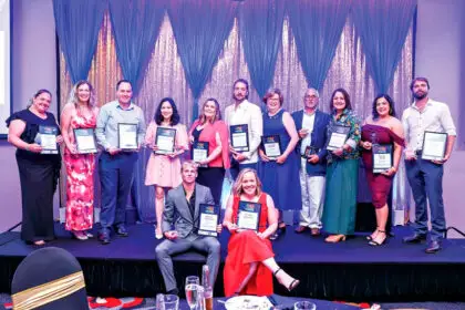 WINNING SMILES: Last year’s winners.