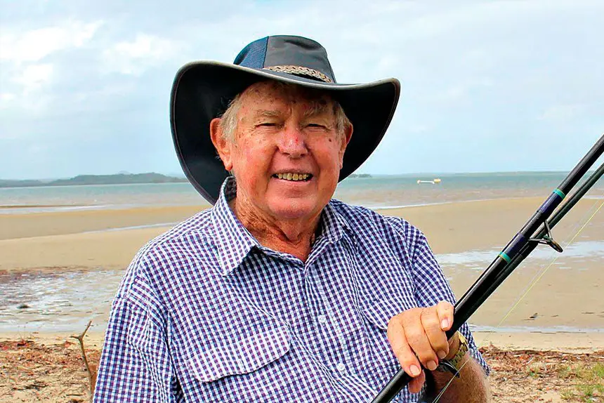 SELF SUFFICIENT: Des Stevens says catching his own fish and picking his own vegetables surpasses anything that can be bought in a supermarket.