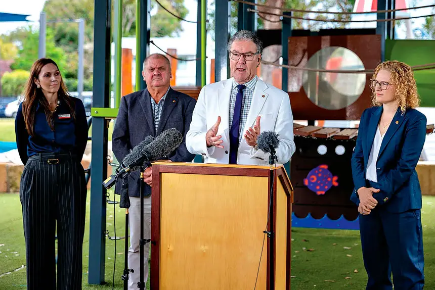 RIGHT DIRECTION: Queensland Education Minister John-Paul Langbroek said the early results were encouraging but acknowledged more work remained.