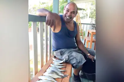 TASTY DINNER: There was a time when, if he didn’t catch any fish, Joe Geia wouldn’t eat.