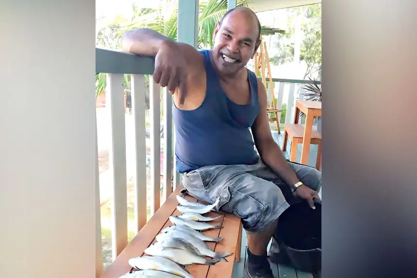 TASTY DINNER: There was a time when, if he didn’t catch any fish, Joe Geia wouldn’t eat.