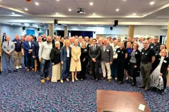 SHARING IDEAS: A bumper turnout of small business representatives from across Redlands Coast took the opportunity to attend the Community Cabinet event.