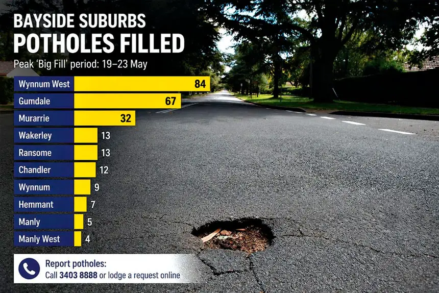 FILL ‘EM UP: Brisbane City Council crews worked around the clock from May 19-23.
