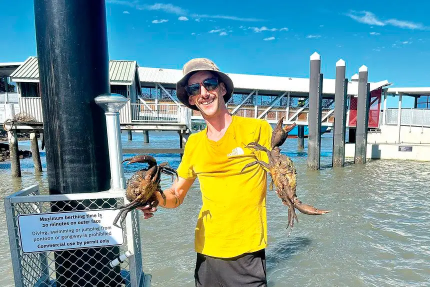 Rik Watterson doesn’t mind a bit of crabbing either.