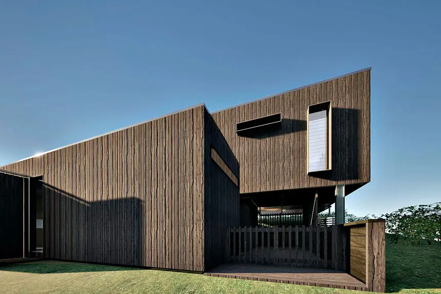 BEACHSIDE BASE: The home is ideal for surfing trips to North Stradbroke Island.