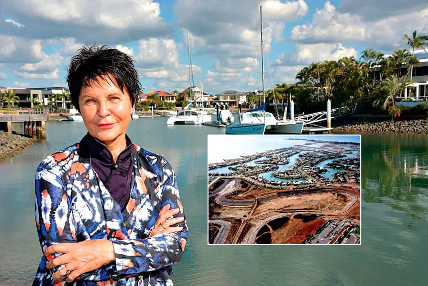 FAILED CONSULTATION: Zrinka Johnston claims many residents remain unaware of the proposed changes. Inset: Canal development.