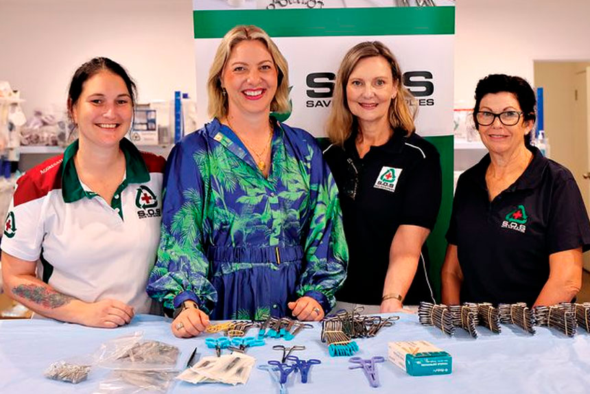 CHANGING LIVES: Kara Cook MP praised the extraordinary achievement of Save Our Supplies.