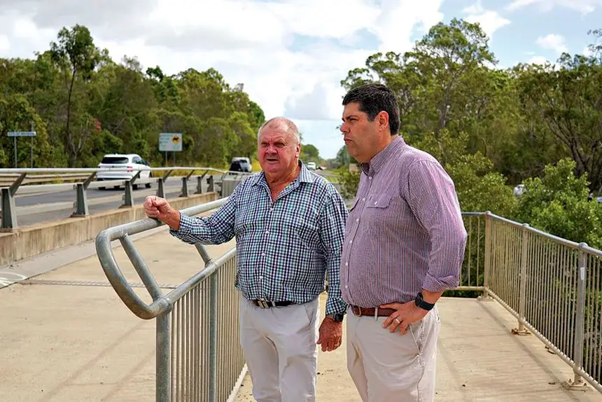 Russell Field MP with Brent Mickelberg.