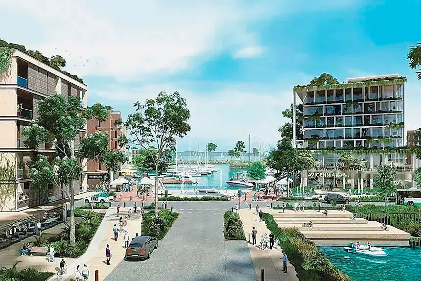 PREVIOUS VISION: An earlier concept image for the revamped Toondah Harbour.