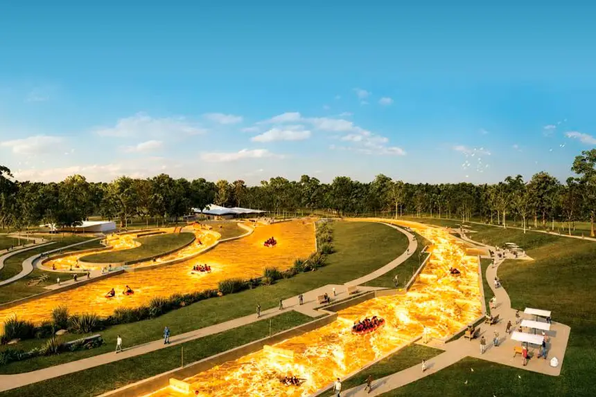 GOLDEN MOMENTS: An artist’s impression of the river of gold.