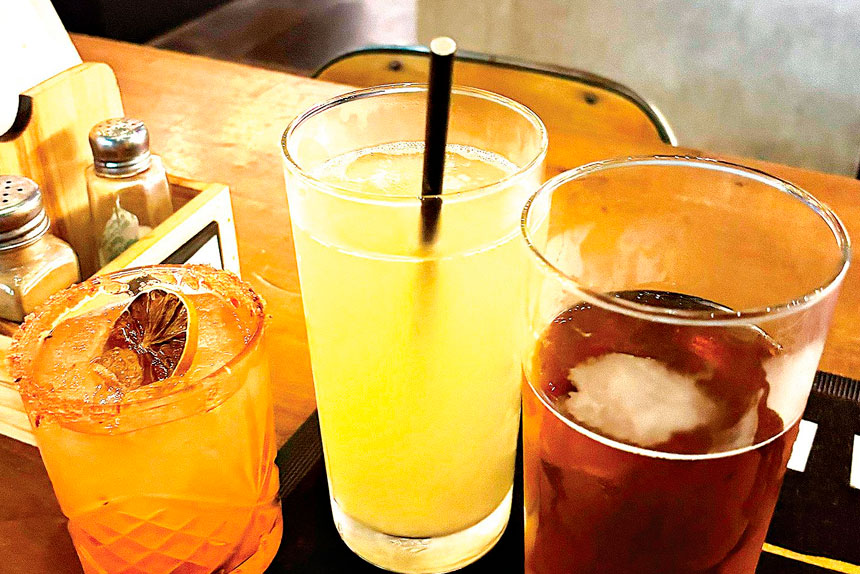 TASTE TREATS: Ginger beer on tap and a spicy margarita are among the drinks that hit the spot.