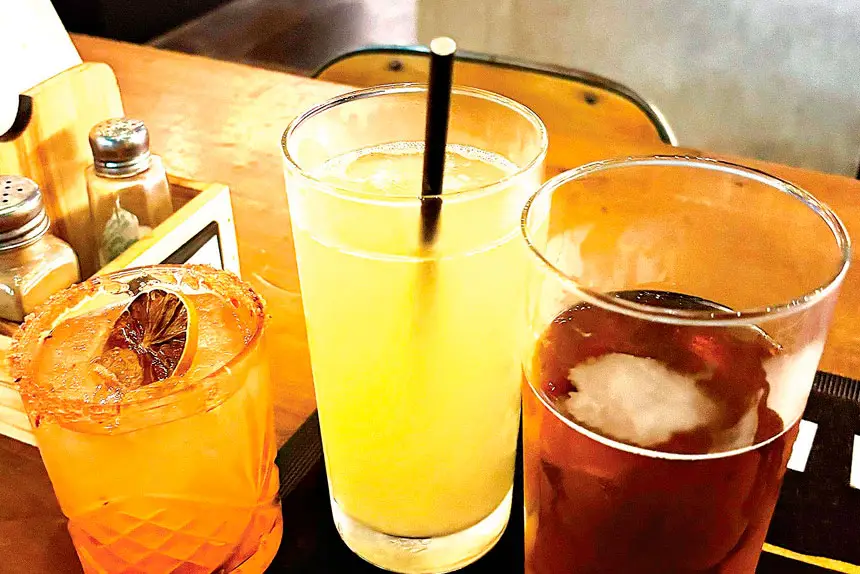 TASTE TREATS: Ginger beer on tap and a spicy margarita are among the drinks that hit the spot.