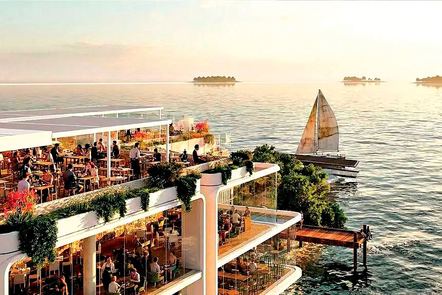 UNDER REVIEW: An artist’s impression of the proposed $25 million Fox Street Bayside Pavilion.