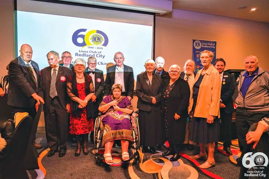 SERVICE MILESTONE: The Lions Club of Redland City has marked its 60th anniversary. PHOTOS: Matthew De Castro