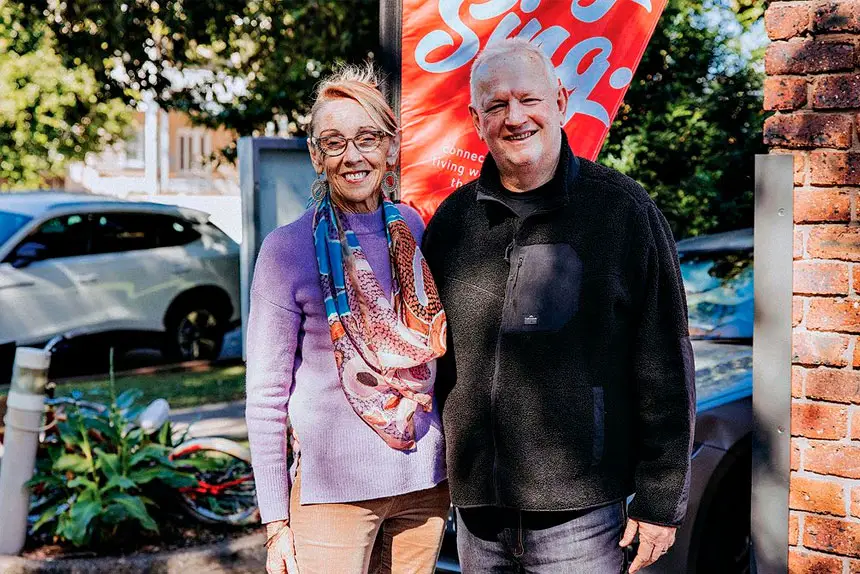 CHANCE TO SHINE: Couple Kathleen and Rod love being part of the Sing Sing Sing community.