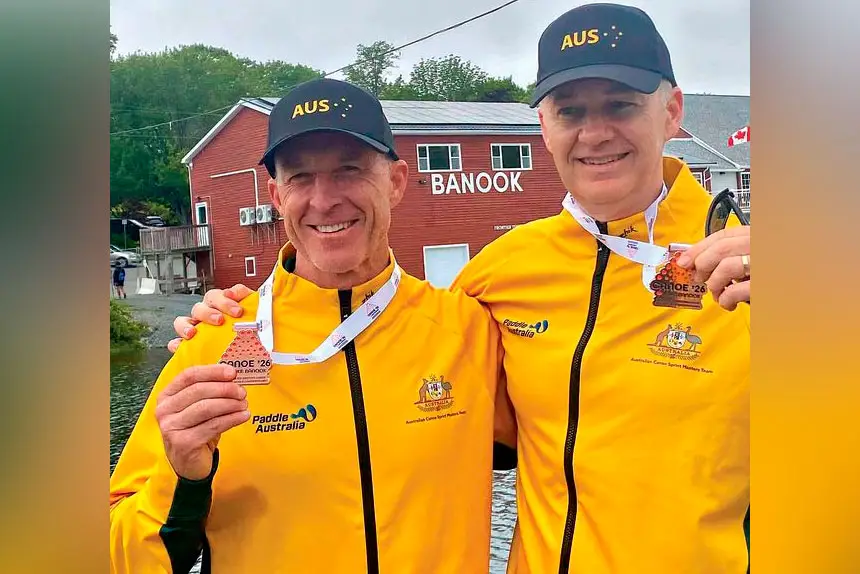 SMILES OF SUCCESS: Matt Ingerman and Garth Hunter.