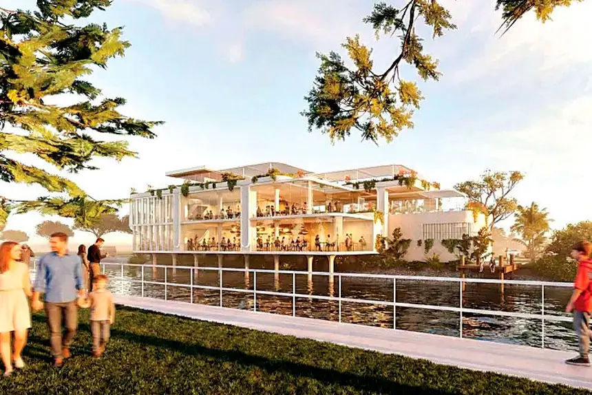 COUNCIL QUERIES: Concept images for the proposed Bayside Pavilion at 18 Fox St, Wynnum, which is under scrutiny from Brisbane City Council.