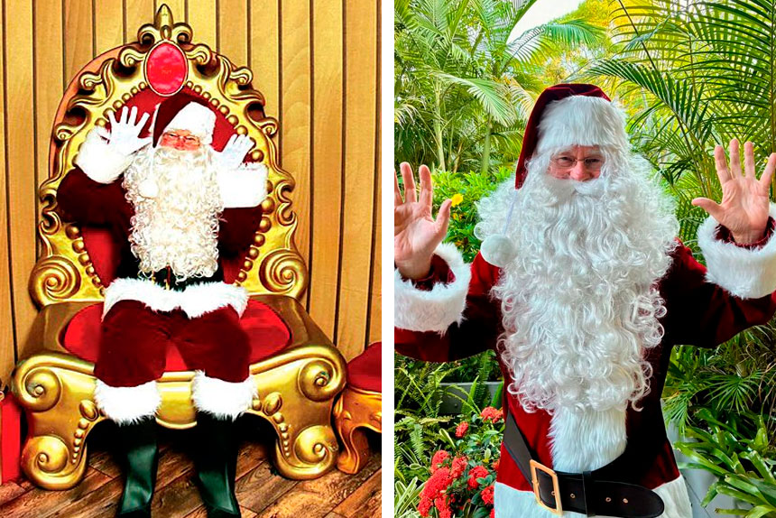 SUIT UP: Join “Team Santa” by helping out with Christmas photos at your local Bayside shopping centre.