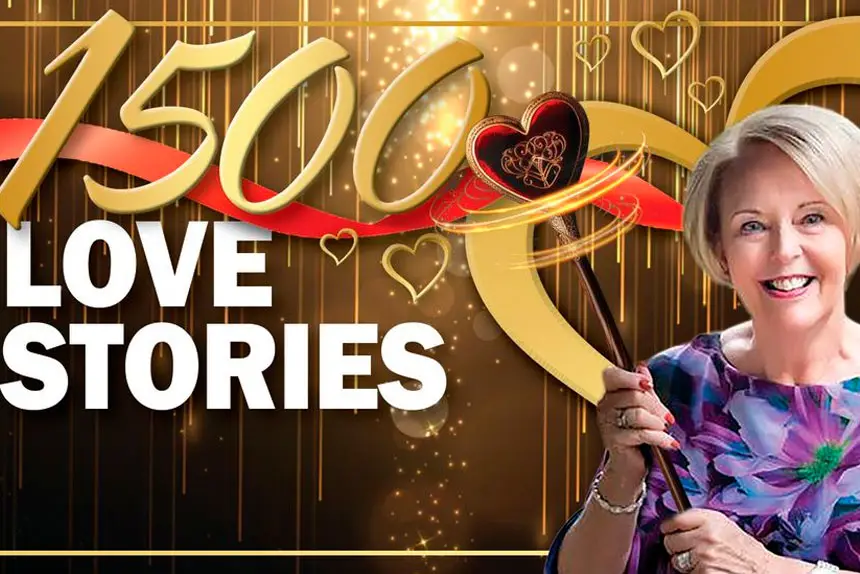 COMMITTED TO LOVE: Wedding celebrant Gwen Inglis is retiring after more than 1500 wedding ceremonies.