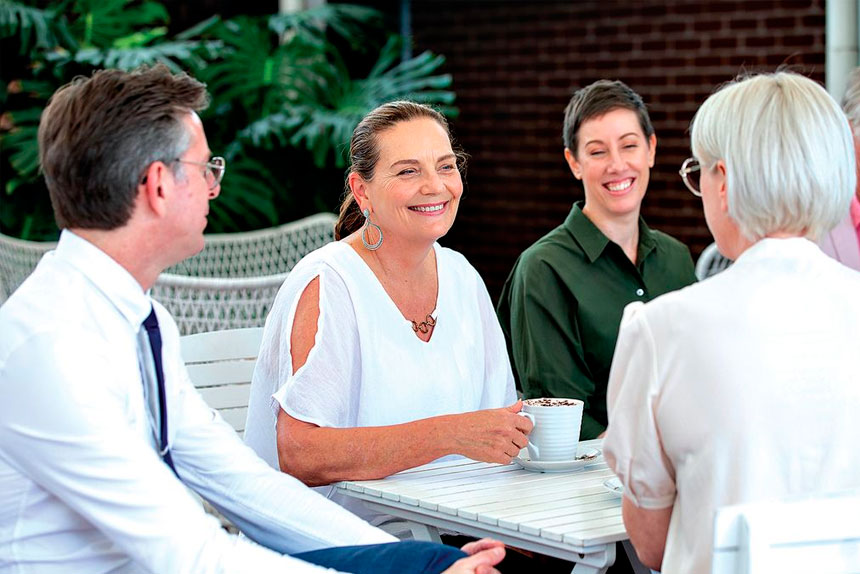 Changing seats can sometimes help more than simply asking everyone to speak louder.