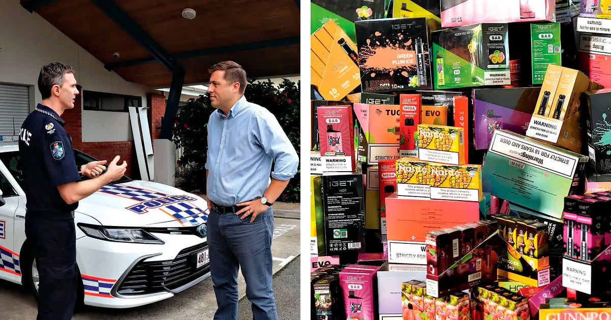 (Left) Henry Pike MP is concerned about organised crime links. (Right) Estimates put illicit tobacco profits at over $4 billion.