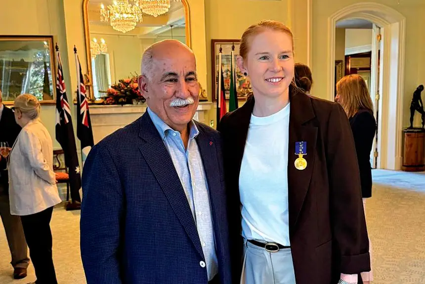 GREAT ACHIEVEMENT: Wynnum Wolves president Rabieh Krayem said Clare Polkinghorne had inspired a new generation of girls to play soccer.