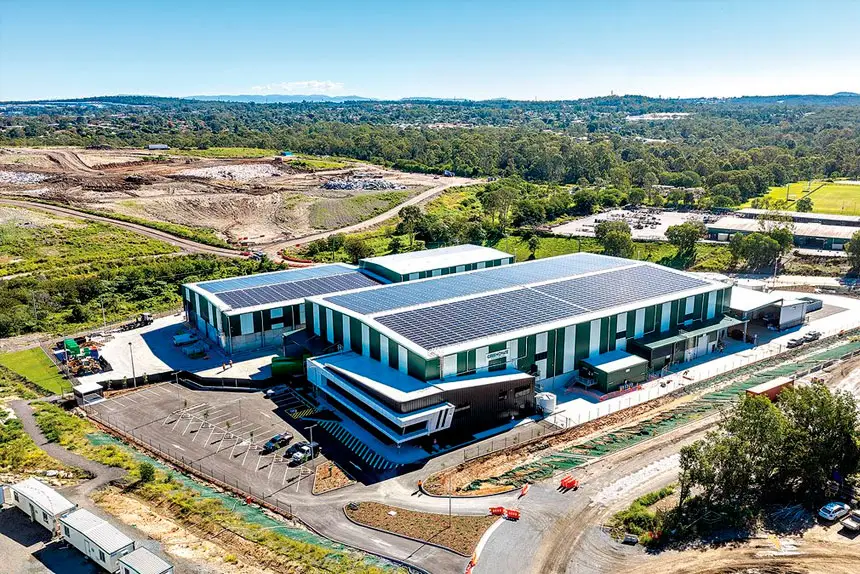WASTE NOT: An aerial view of the Greenovate MRF in Heritage Park.