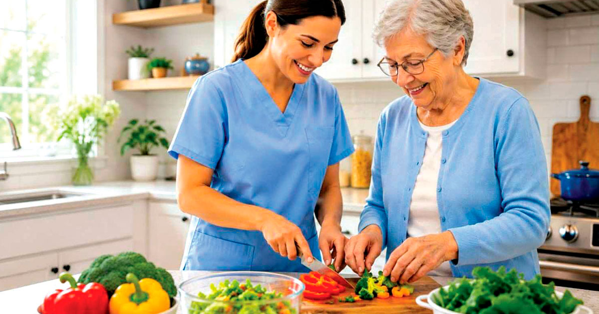 One in four carers of older adults help manage nutrition.