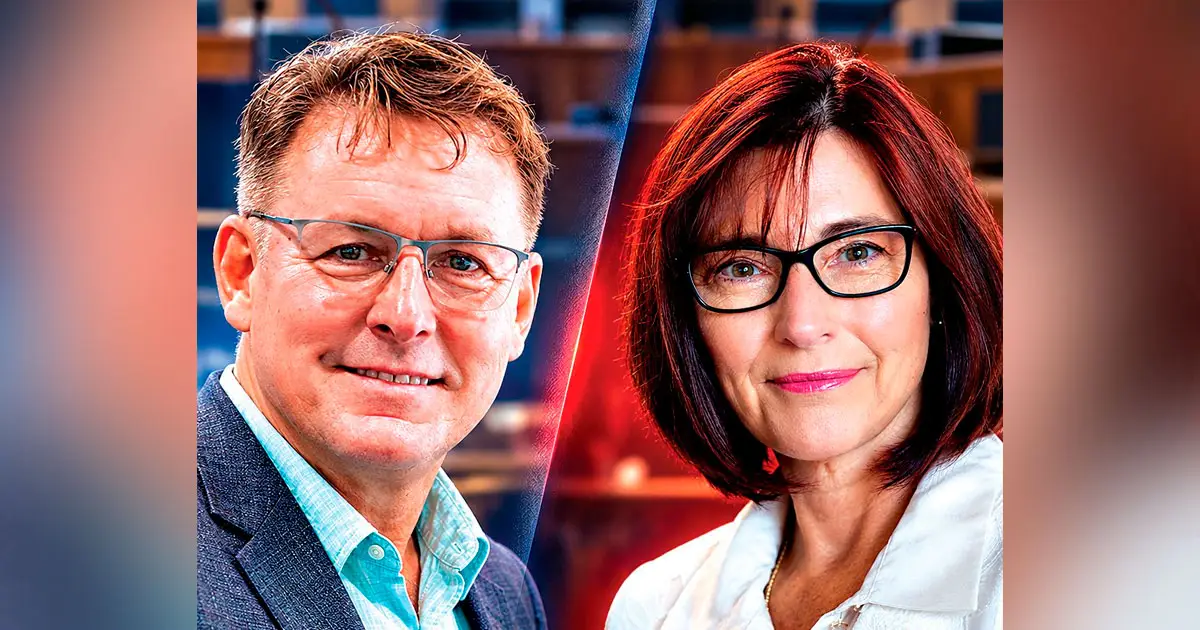 HOT DEBATE: Cr Paul Bishop and Acting Mayor Julie Talty went head-to-head last week.