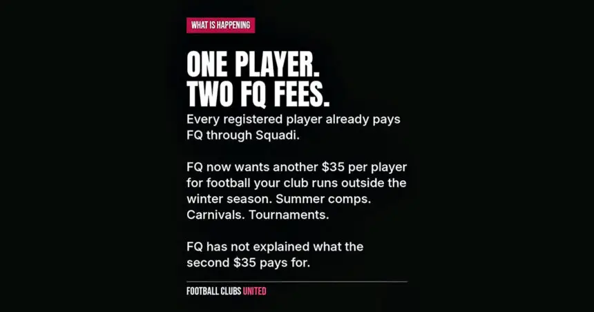 Football Queensland fee fury hits summer sixes clubs