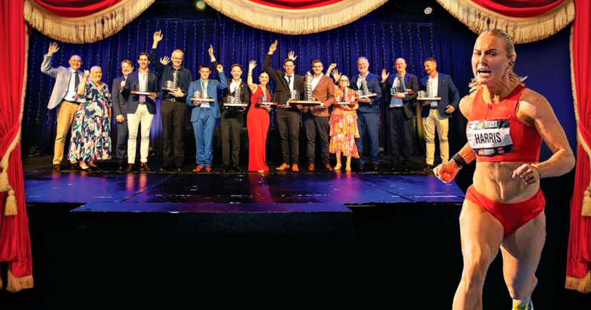 GAMES GOALS: Georgia Harris was the big winner at the awards night.