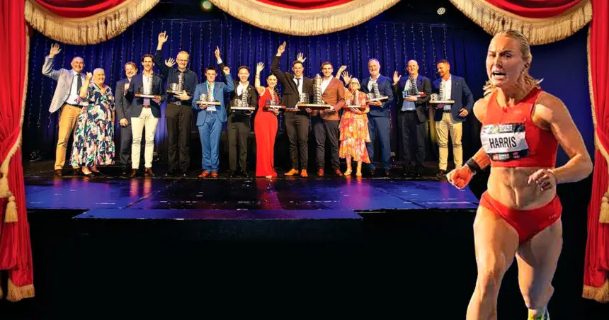 GAMES GOALS: Georgia Harris was the big winner at the awards night.